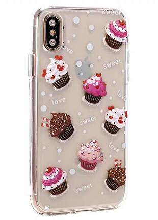 Чохол силіконовий для iphone 7 plus 8 plus протиударний захист від падінь і подряпин cake