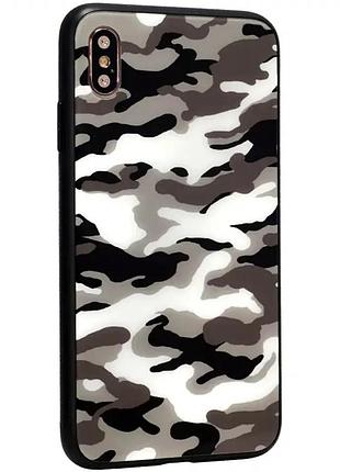 Чехол противоударный tpu для iphone 7 8 серый хаки защита от ударов и царапин