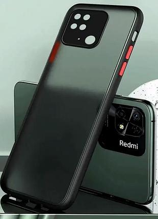 Чехол противоударный для xiaomi redmi 10a черный защита от ударов и царапин