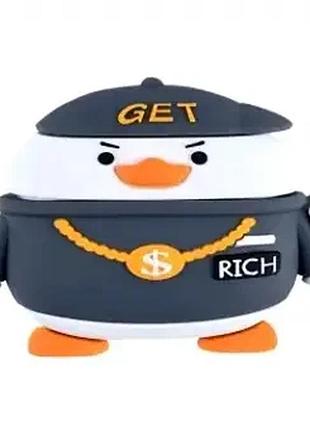 Чехол силиконовый защита от ударов для airpods pro 2 высококачественный rich duck желтый