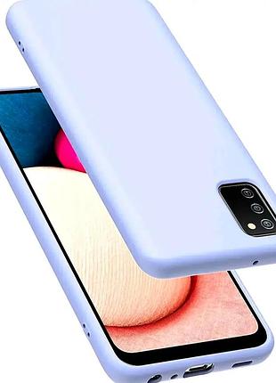 Чехол противоударный для samsung a03s силиконовый lilac защита от ударов и царапин