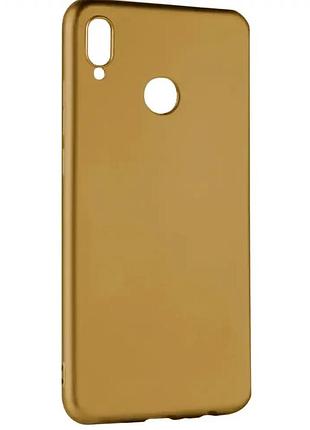 Чехол противоударный для samsung a40 силиконовый золотистый защита от ударов и царапин для студентов и офисных работников