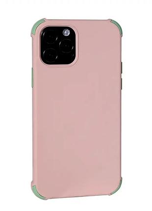 Чохол силіконовий для iphone 12 pro max протиударний рожевий захист від падінь і подряпин