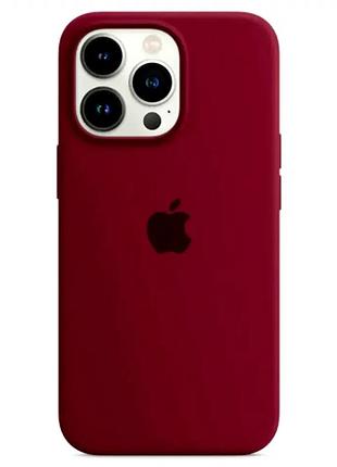 Силиконовый чехол для iphone 16 pro derby red защита от ударов и царапин легкий и удобный