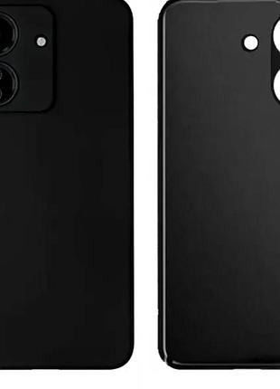 Чехол силиконовый для xiaomi redmi 13c черный противоударный защита от падений и царапин