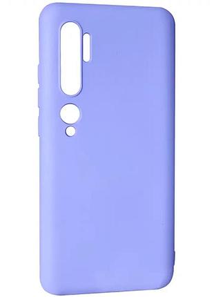 Чехол силиконовый для xiaomi mi note 10 противоударный защита от ударов lilac