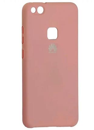 Силиконовый чехол для huawei y5 2017 противоударный защита от ударов розовый