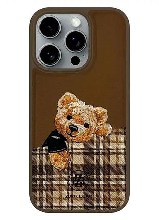 Чехол кожаный для iphone 16 pro max magsafe защита от ударов цвет champaign gold