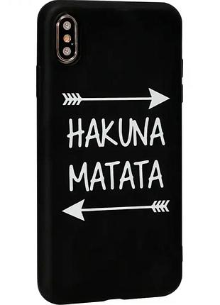 Протиударний чохол для xiaomi redmi 7 силіконовий захист від ударів і подряпин hakuna mata