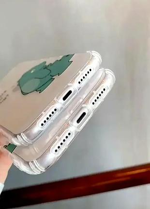 Чехол противоударный для iphone 13 pro силиконовый с рисунком динозавра защита от ударов и царапин 9
