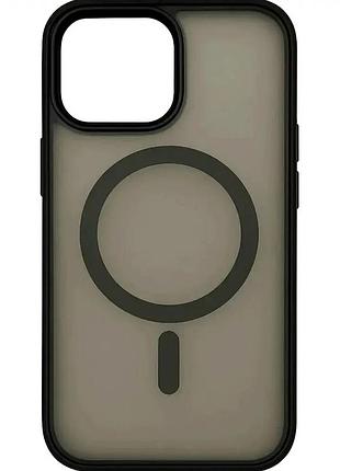 Чехол противоударный для iphone 11 pro черный с magsafe защита от падений и удобная зарядка