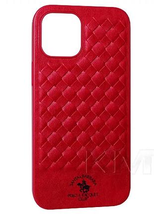 Чехол противоударный для iphone 13 кожаный garnet red защита от ударов и царапин
