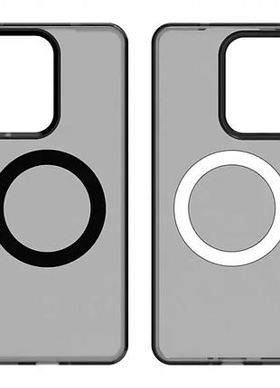 Чехол противоударный для xiaomi redmi 13c черный защита от ударов с magsafe