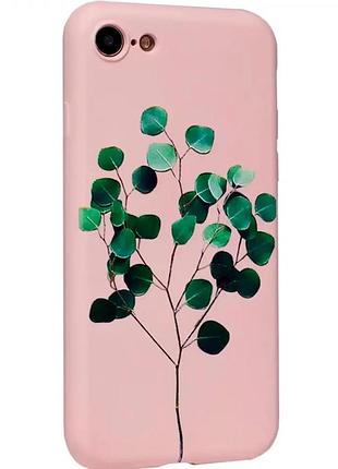 Чохол силіконовий для iphone 7 8 flowers series захист від ударів матовий для активних користувачів
