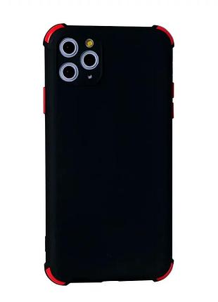 Противоударный чехол для iphone 11 pro max силиконовый черный защита от ударов и падений