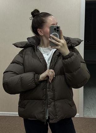 Пуховик пуфер oversized