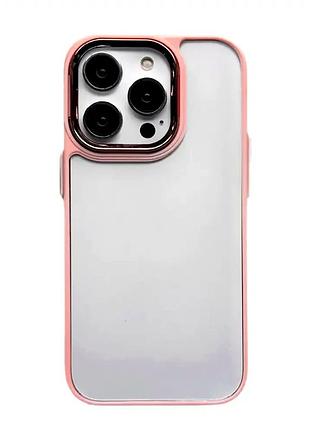 Чехол силиконовый для iphone 14 pro прозрачный защита от ударов и царапин золотой