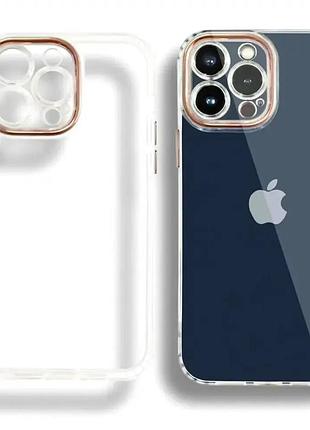 Чохол силіконовий для iphone 12 12 pro tpu захист від ударів золотий тонкий легкий