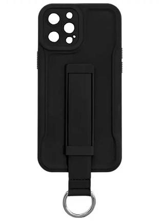 Противоударный чехол tpu для iphone 14 черный защита от падений и ударов для активных пользователей