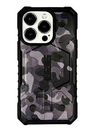 Чохол протиударний для iphone 12 pro max камуфляжний захист від ударів і падінь чорний