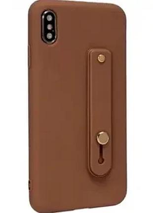 Чохол силіконовий для xiaomi redmi 7 коричневий захист від ударів легкий і зручний