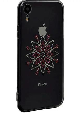 Чехол противоударный для iphone 7 iphone 8 tpu защита от ударов и царапин с узором камней