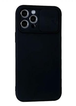 Чохол протиударний для iphone 12 pro чорний силіконовий захист від падінь і подряпин