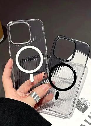 Чехол противоударный для iphone 12 pro max черный magsafe защита от ударов и царапин