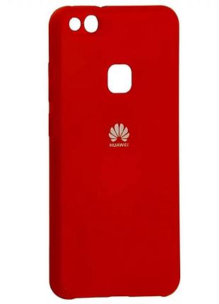 Силиконовый чехол для huawei y5 2017 красный защита от ударов и царапин противоударный