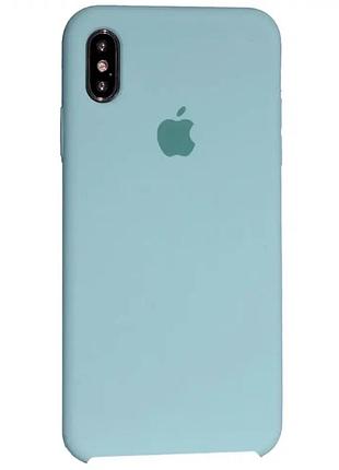 Чехол силиконовый для iphone xs max marina green противоударный легкий защита от ударов