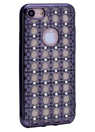 Чехол силиконовый для iphone 7 8 защита от ударов розовый противоударный tpu case