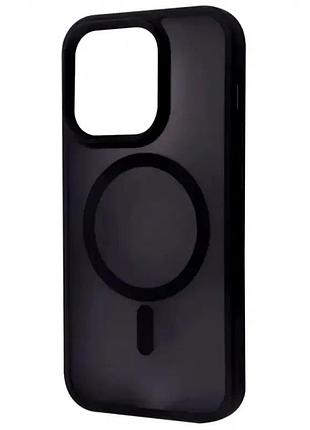 Чохол oc matte case з magsafe для iphone 13 pro чорний силіконовий захисний аксесуар для надійного захисту пристрою