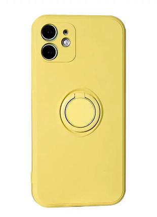 Силіконовий чохол для iphone 12 6.1 дюйма протиударний захист від падінь mellow yellow