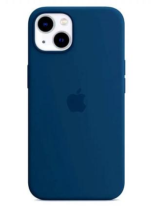 Чехол силиконовый для iphone 16 plus защита от ударов midnight blue легкий и удобный в использовании