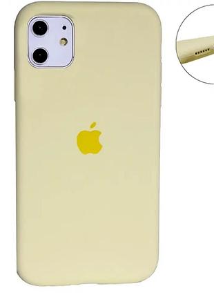 Чехол силиконовый для iphone 11 противоударный защита от падений и царапин mellow yellow