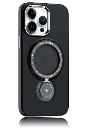 Чехол противоударный для iphone 14 pro силиконовый защита от ударов и совместимость с magsafe черный