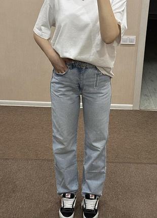Широкие прямые джинсы wide leg
