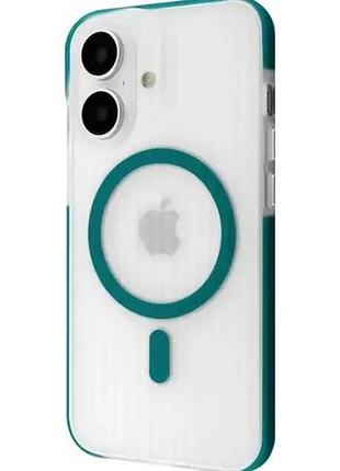 Чехол силиконовый для iphone 17 mint противоударный защита от падений с поддержкой magsafe
