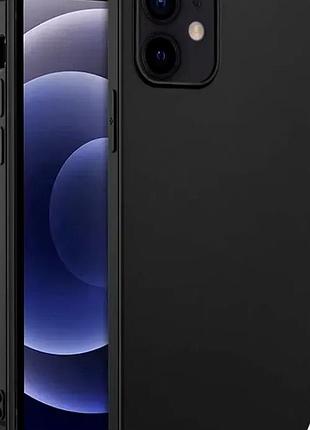 Чохол силіконовий для iphone 12 pro max чорний захист від ударів і подряпин