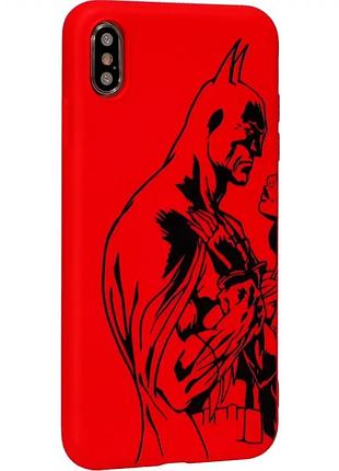 Чехол накладка для iphone x iphone xs бэтмен защита от ударов полиуретановый с уникальным дизайном