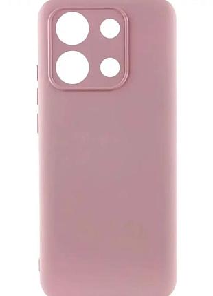 Чехол силиконовый для xiaomi redmi note 14 4g розовый защита от ударов и царапин