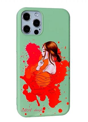 Чохол силіконовий для iphone 12 pro 6.1 дюйма mint захист від ударів і подряпин для активного використання