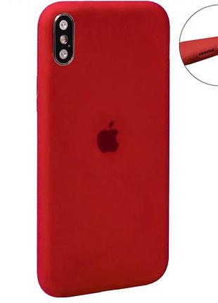 Чохол силіконовий full case для iphone x xs червоний захист від ударів і подряпин