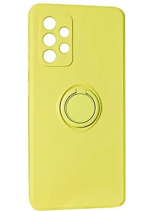 Чехол силиконовый для samsung a32 противоударный легкий защита от ударов mellow yellow
