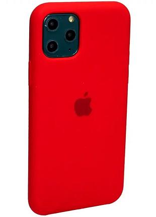 Чехол силиконовый для iphone 11 pro красный защита от ударов и царапин для активного использования