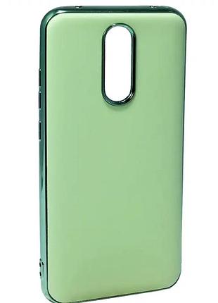 Чехол силиконовый для xiaomi redmi 8 легкий противоударный защита от повреждений светло-зеленый