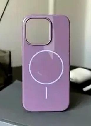 Силиконовый чехол для iphone 17 air противоударный легкий фиолетовый защита от падений с magsafe
