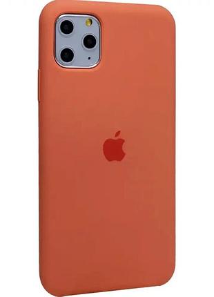Силиконовый чехол для iphone 11 pro peach легкий противоударный защита от ударов и царапин