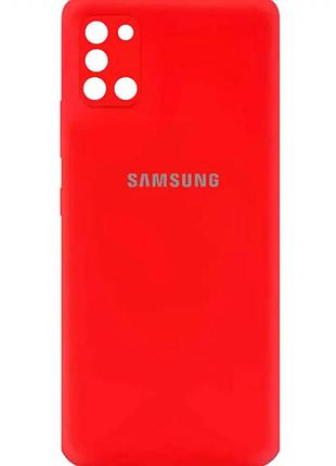 Силиконовый чехол для samsung m33 противоударный красный защита от ударов и царапин