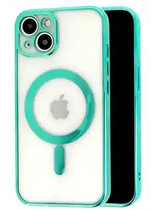 Чехол силиконовый для iphone 11 mint противоударный защита от падений и повреждений